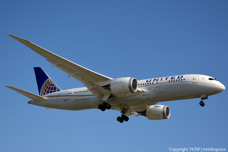 United Airlines Boeing 787-8 Dreamliner (N27901) | Photo 31329
