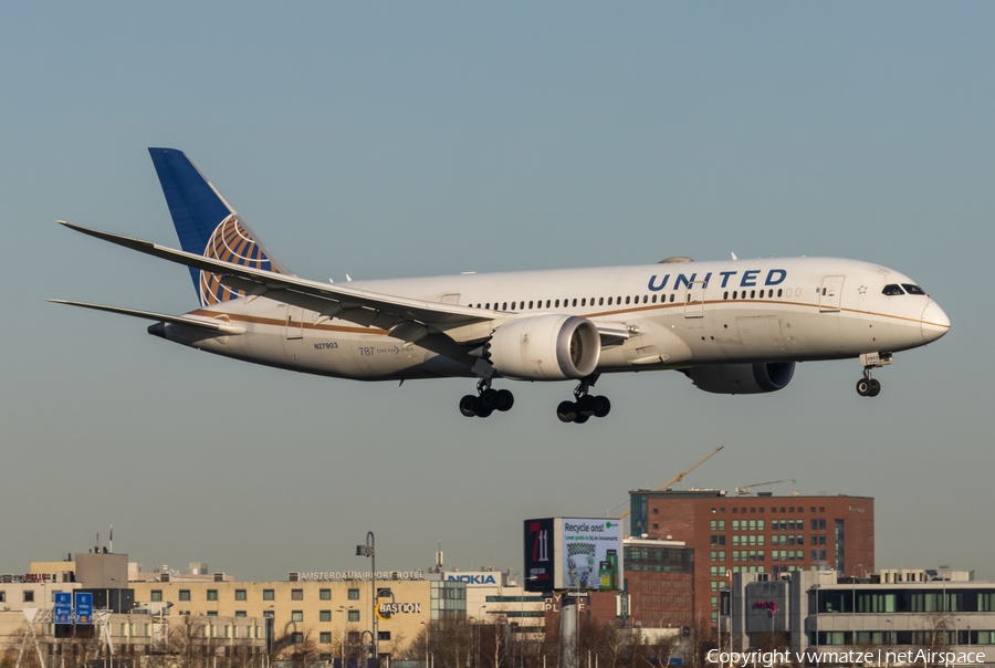 United Airlines Boeing 787-8 Dreamliner (N27903) | Photo 562537