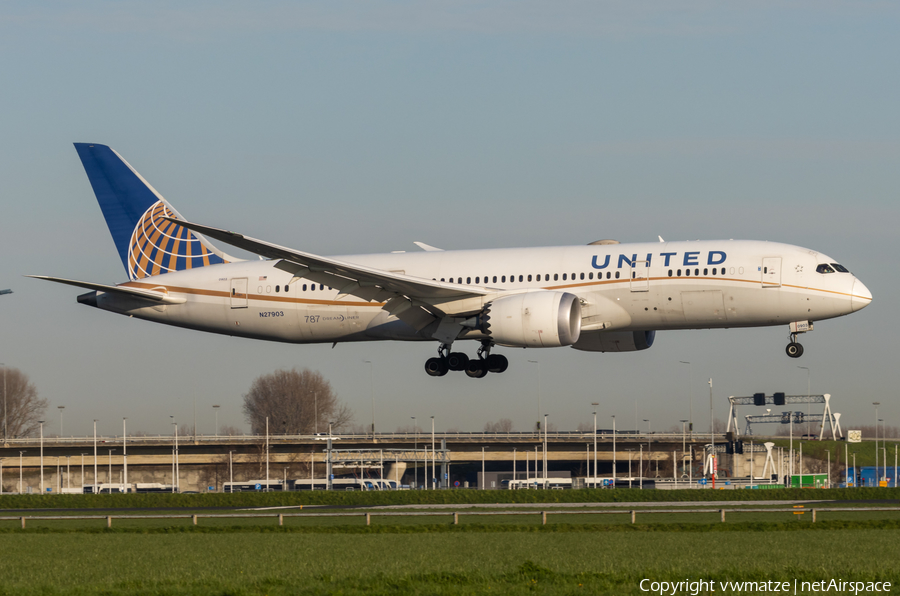 United Airlines Boeing 787-8 Dreamliner (N27903) | Photo 562538