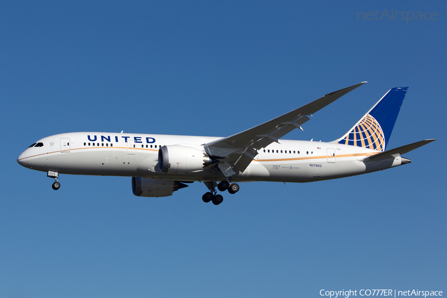 United Airlines Boeing 787-8 Dreamliner (N27903) | Photo 18587