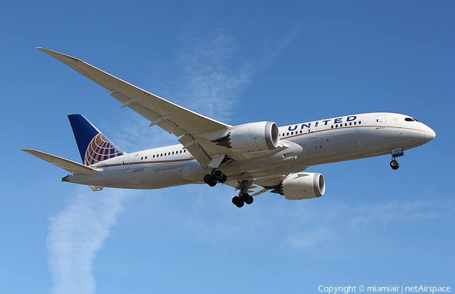 United Airlines Boeing 787-8 Dreamliner (N27903) | Photo 52200