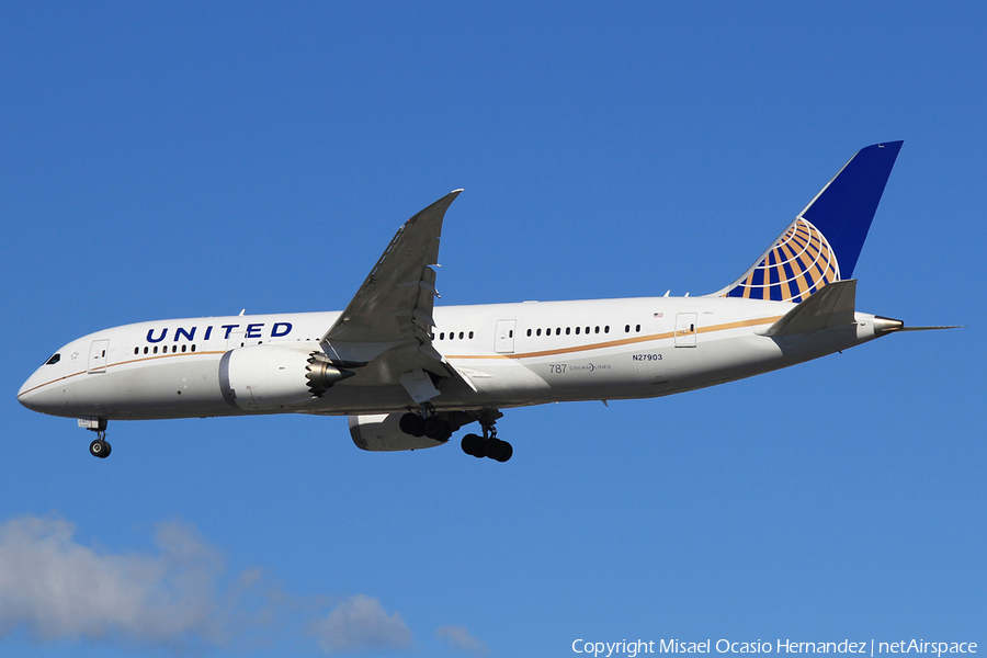 United Airlines Boeing 787-8 Dreamliner (N27903) | Photo 69000