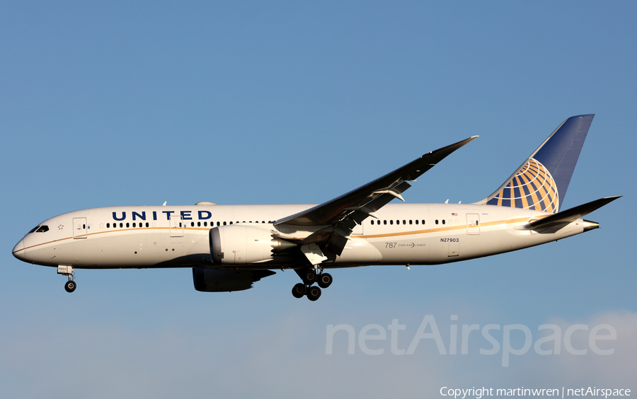 United Airlines Boeing 787-8 Dreamliner (N27903) | Photo 230271