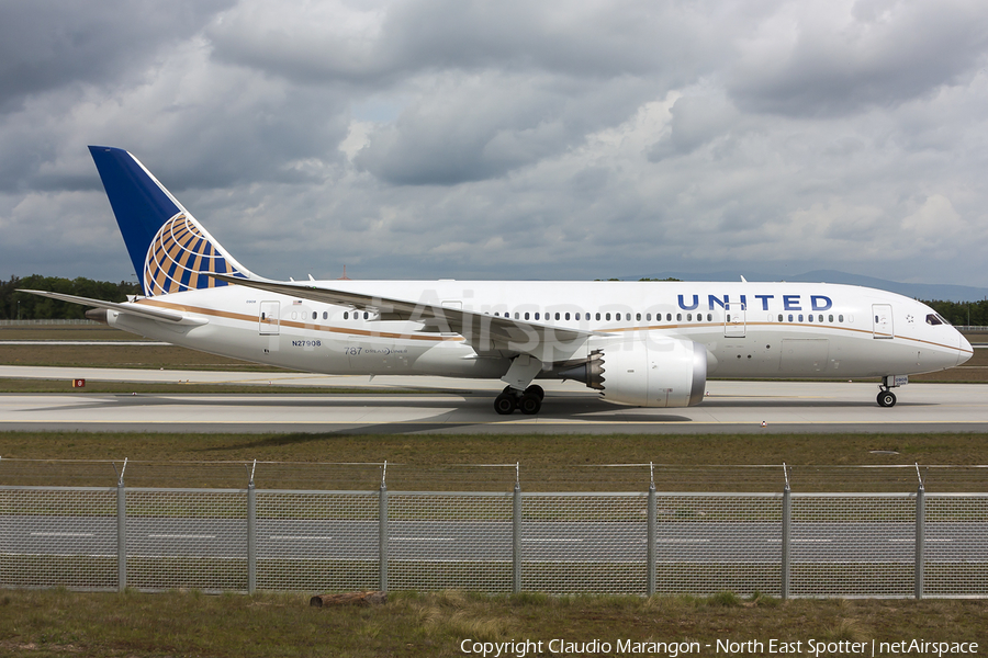 United Airlines Boeing 787-8 Dreamliner (N27908) | Photo 97242