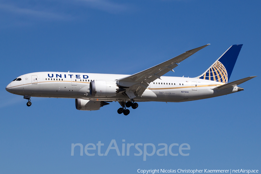 United Airlines Boeing 787-8 Dreamliner (N27908) | Photo 100418