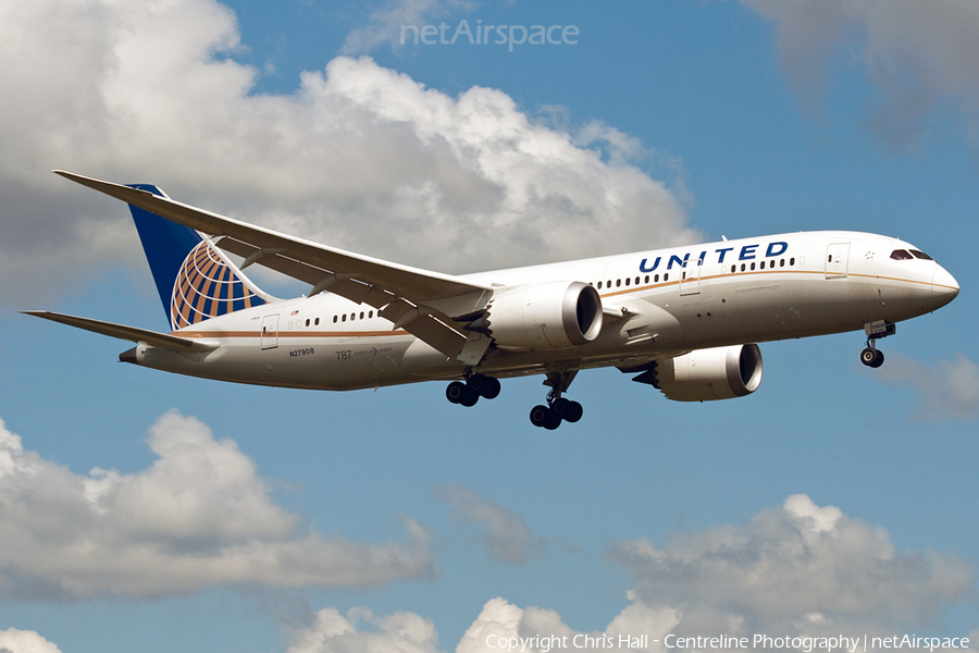 United Airlines Boeing 787-8 Dreamliner (N27908) | Photo 58039