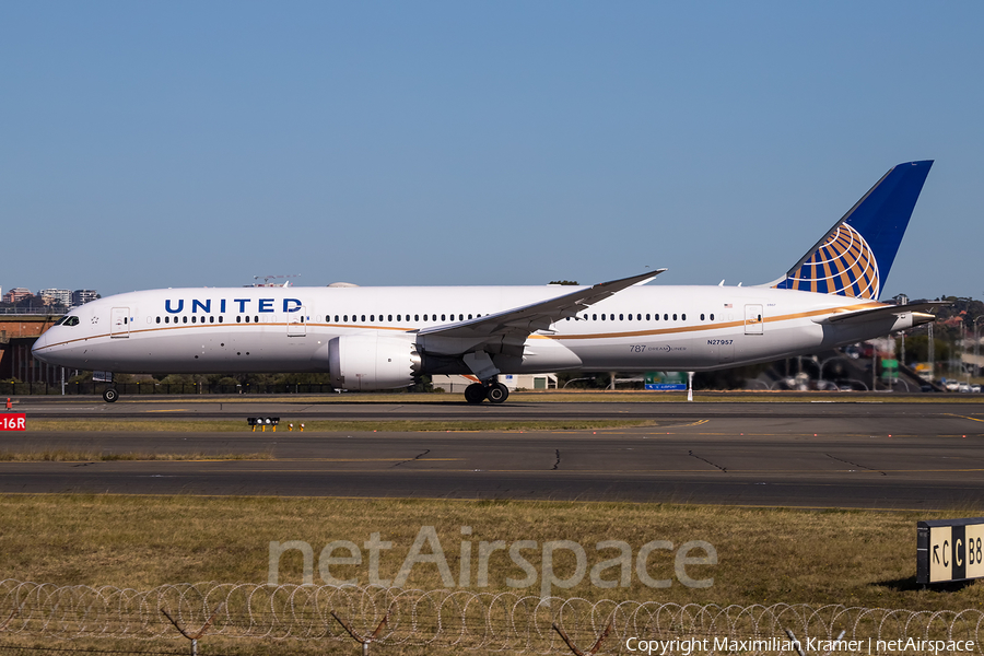United Airlines Boeing 787-9 Dreamliner (N27957) | Photo 389816