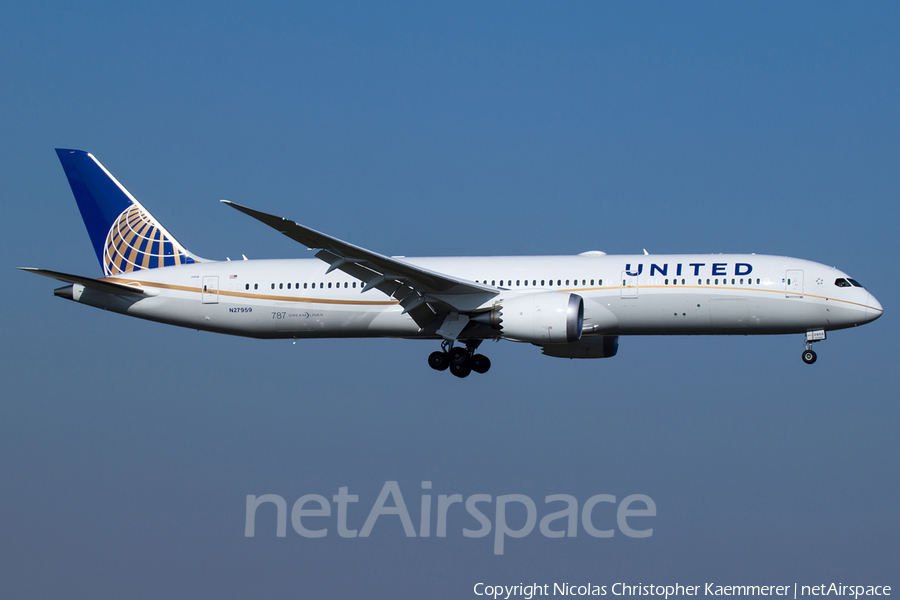 United Airlines Boeing 787-9 Dreamliner (N27959) | Photo 121903