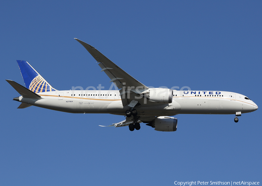 United Airlines Boeing 787-9 Dreamliner (N27964) | Photo 222850