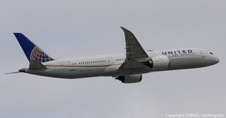 United Airlines Boeing 787-9 Dreamliner (N27965) | Photo 440408