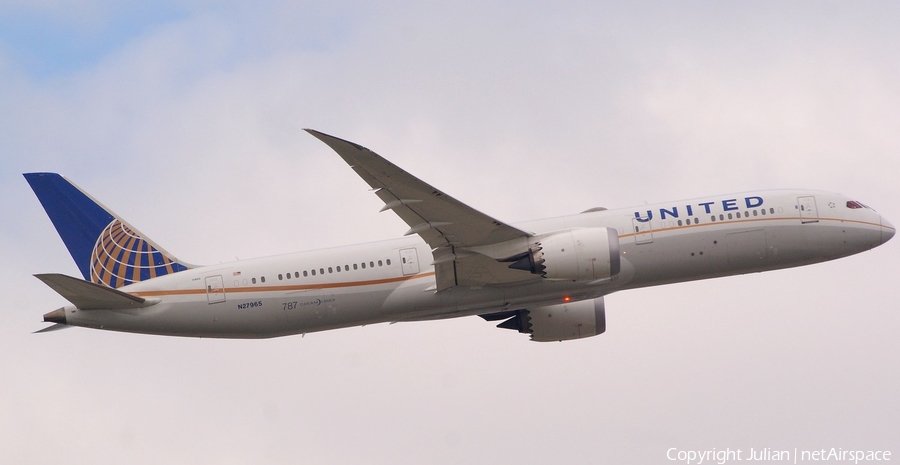 United Airlines Boeing 787-9 Dreamliner (N27965) | Photo 440615