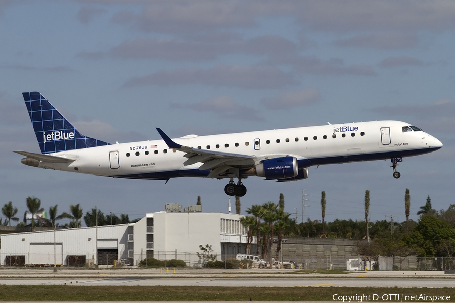 JetBlue Airways Embraer ERJ-190AR (ERJ-190-100IGW) (N279JB) | Photo 431673