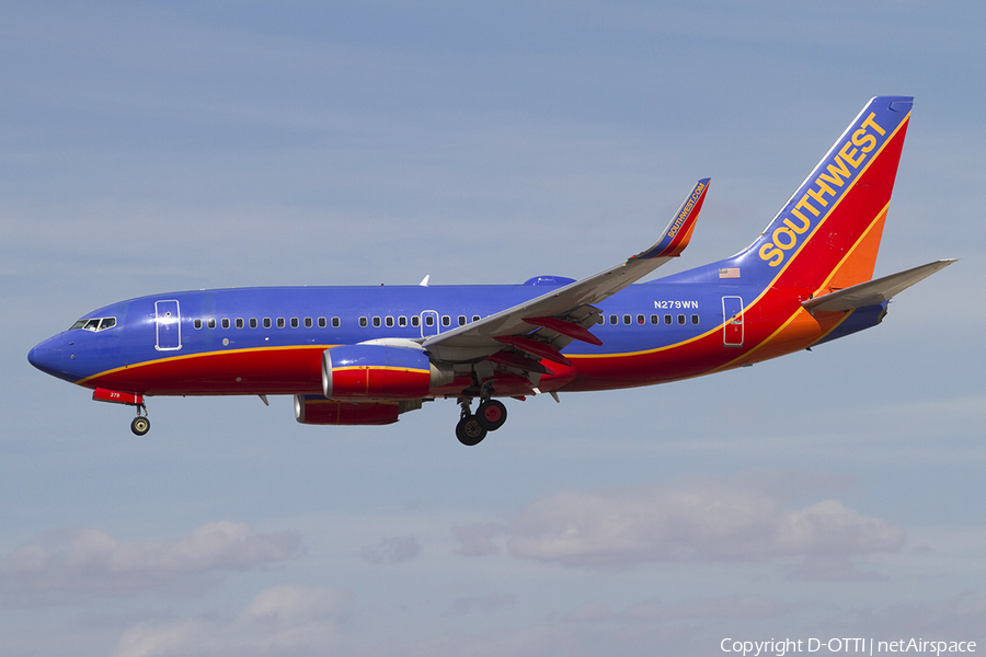 Southwest Airlines Boeing 737-7H4 (N279WN) | Photo 341816