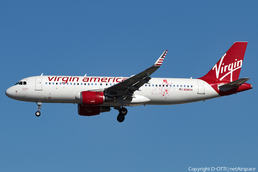 Virgin America Airbus A320-214 (N281VA) | Photo 144734
