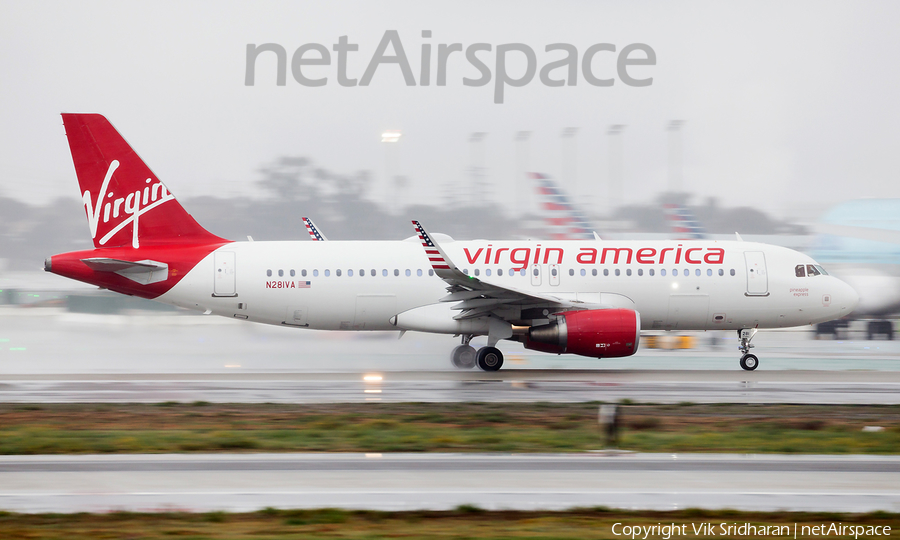 Virgin America Airbus A320-214 (N281VA) | Photo 227579