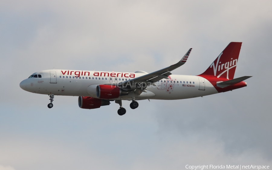 Virgin America Airbus A320-214 (N281VA) | Photo 574036