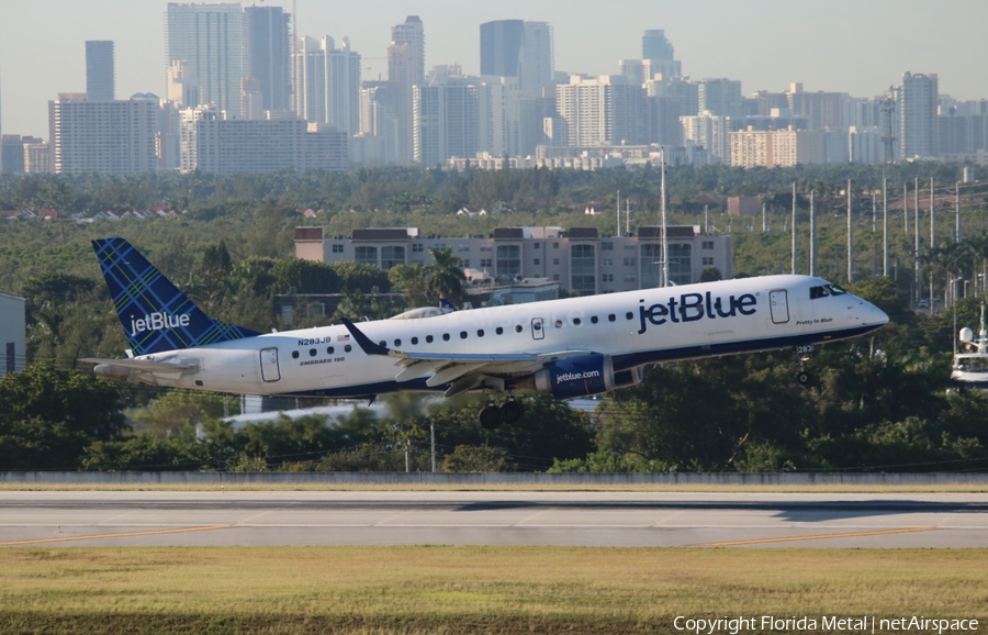 JetBlue Airways Embraer ERJ-190AR (ERJ-190-100IGW) (N283JB) | Photo 357958