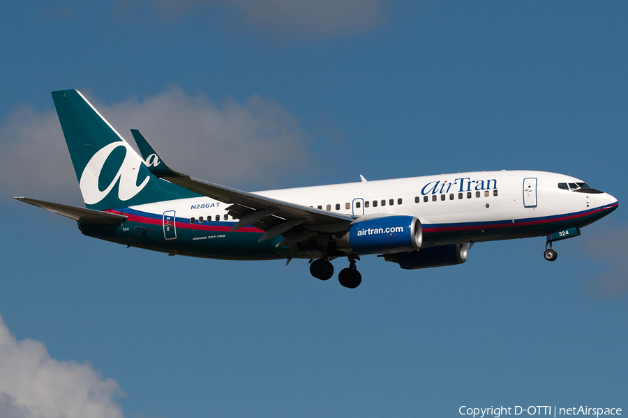 AirTran Airways Boeing 737-7BD (N286AT) | Photo 233062