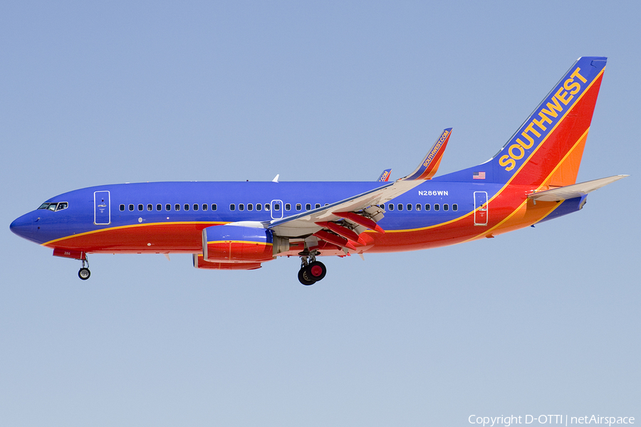 Southwest Airlines Boeing 737-7H4 (N286WN) | Photo 179275