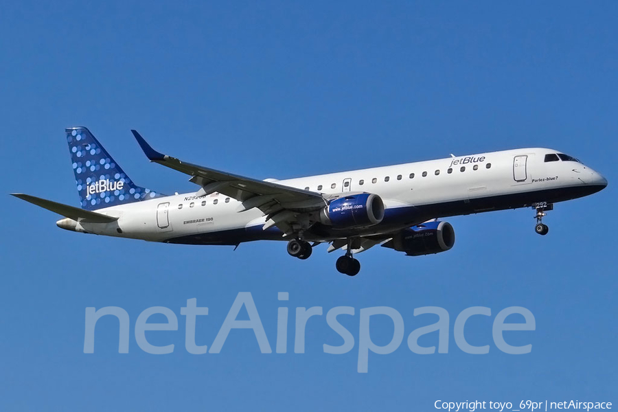 JetBlue Airways Embraer ERJ-190AR (ERJ-190-100IGW) (N292JB) | Photo 68619