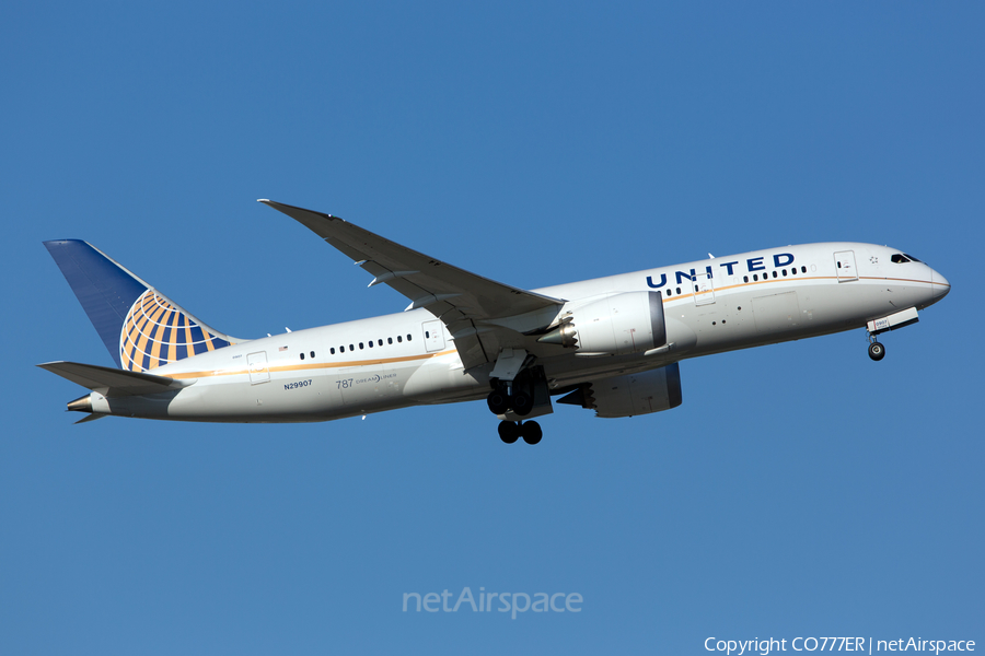 United Airlines Boeing 787-8 Dreamliner (N29907) | Photo 111172