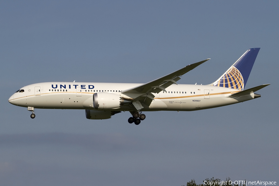 United Airlines Boeing 787-8 Dreamliner (N29907) | Photo 419488