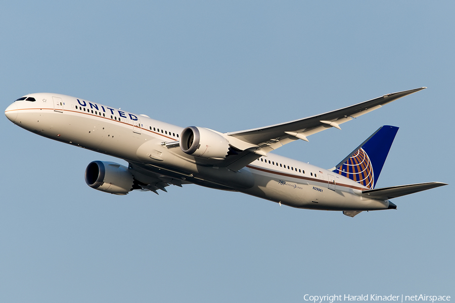 United Airlines Boeing 787-9 Dreamliner (N29961) | Photo 298589