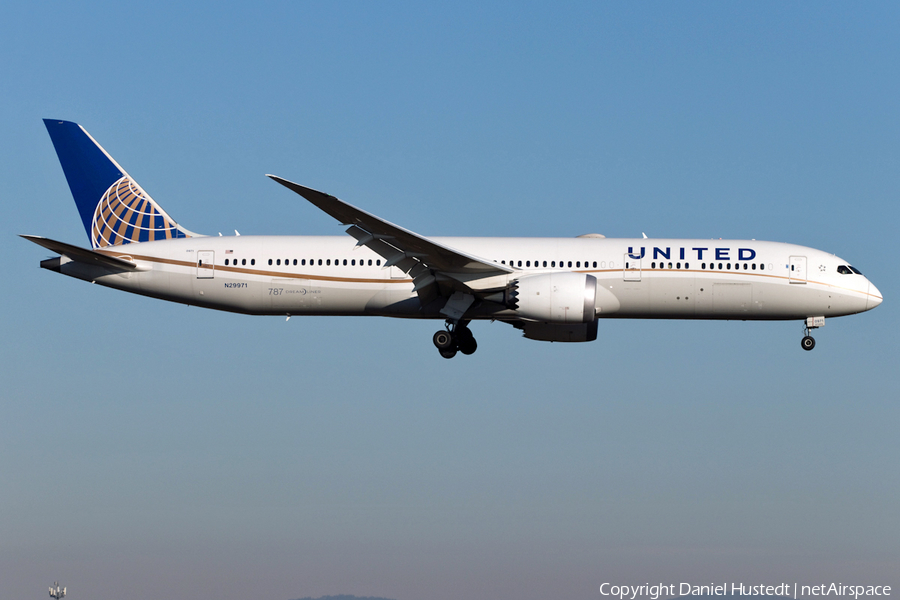 United Airlines Boeing 787-9 Dreamliner (N29971) | Photo 501669