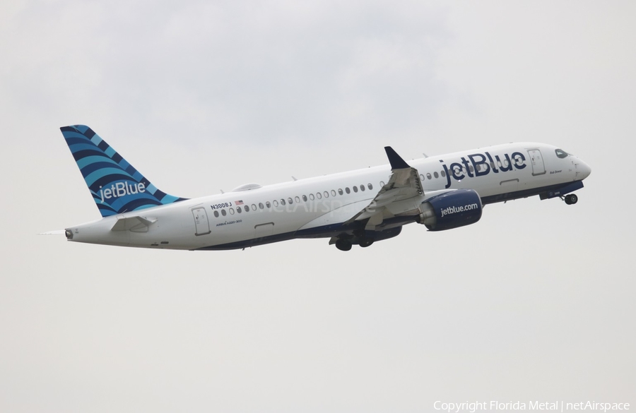 JetBlue Airways Airbus A220-300 (N3008J) | Photo 483324