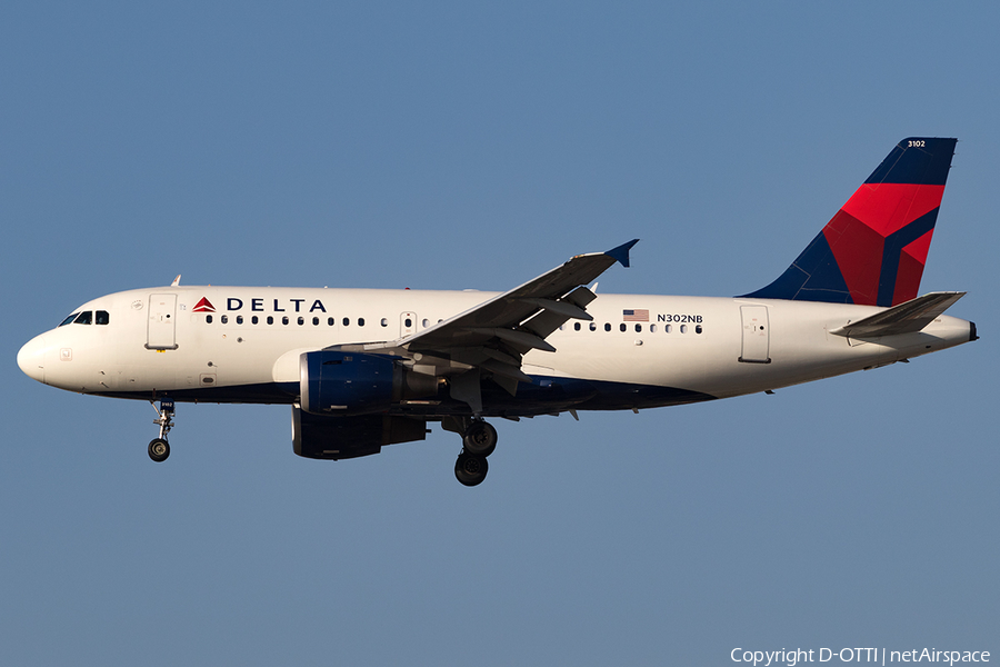 Delta Air Lines Airbus A319-114 (N302NB) | Photo 144337