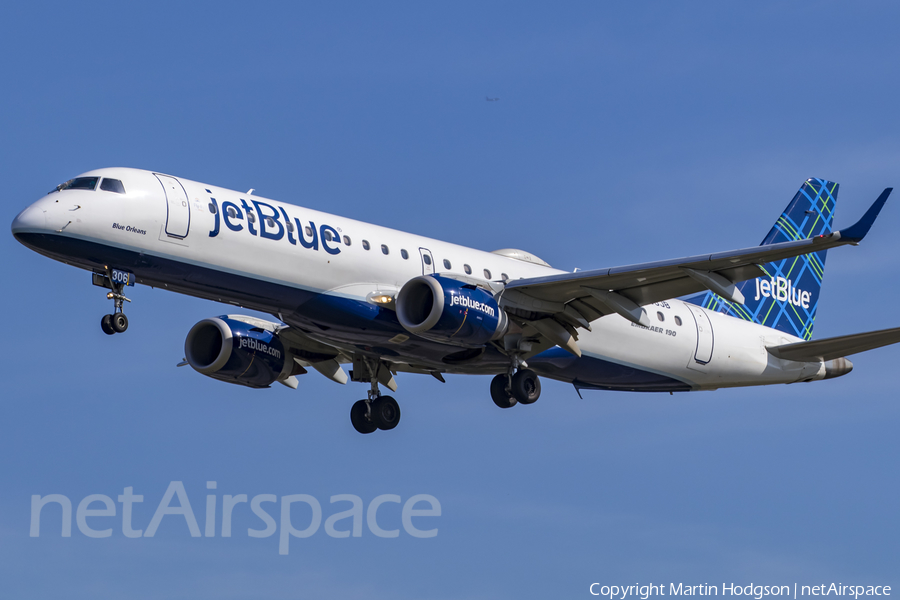 JetBlue Airways Embraer ERJ-190AR (ERJ-190-100IGW) (N306JB) | Photo 396849