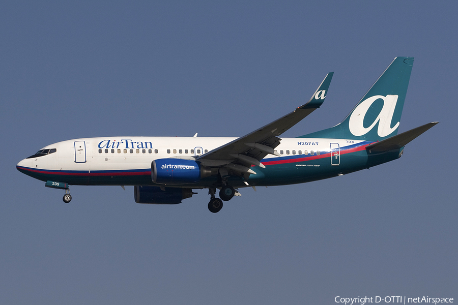 AirTran Airways Boeing 737-7BD (N307AT) | Photo 279413