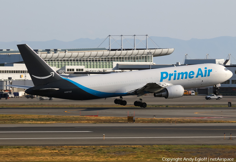 Amazon Prime Air (Air Transport International) Boeing 767-338(ER)(BDSF) (N307AZ) | Photo 384610