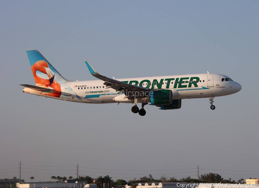 Frontier Airlines Airbus A320-251N (N308FR) | Photo 621212