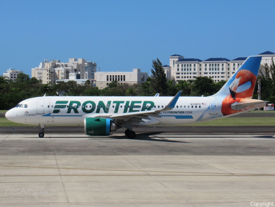 Frontier Airlines Airbus A320-251N (N308FR) | Photo 499359