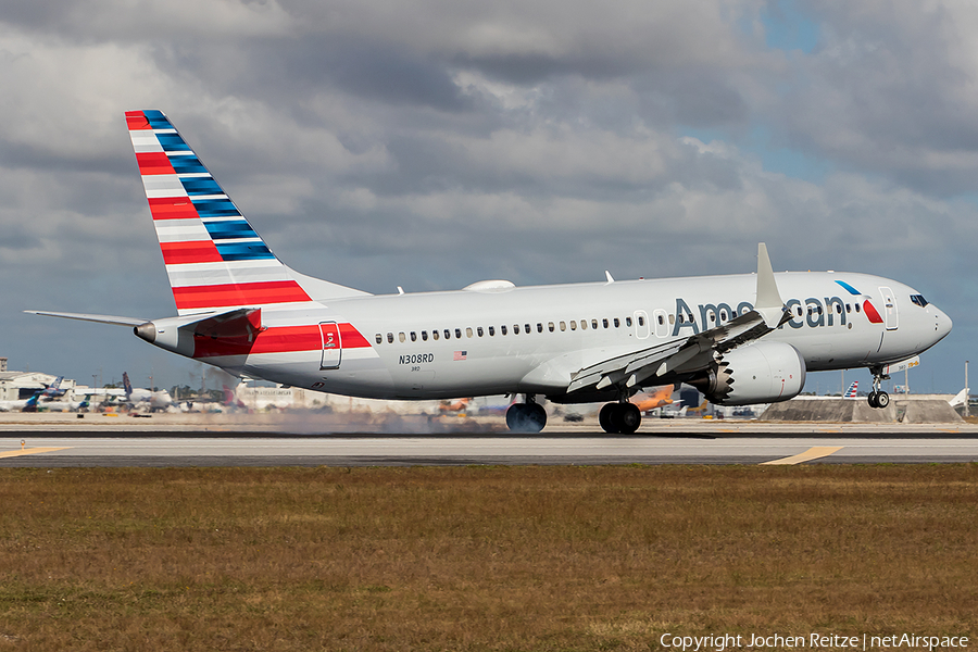 American Airlines Boeing 737-8 MAX (N308RD) | Photo 221363