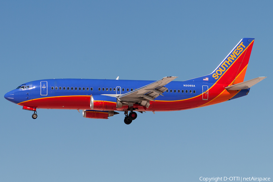 Southwest Airlines Boeing 737-3Y0 (N308SA) | Photo 180640