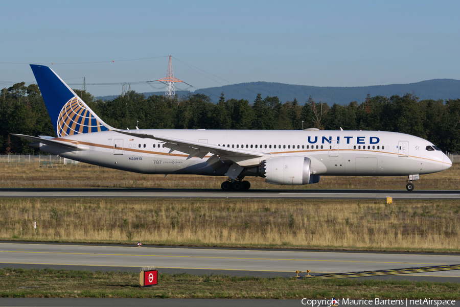 United Airlines Boeing 787-8 Dreamliner (N30913) | Photo 419315