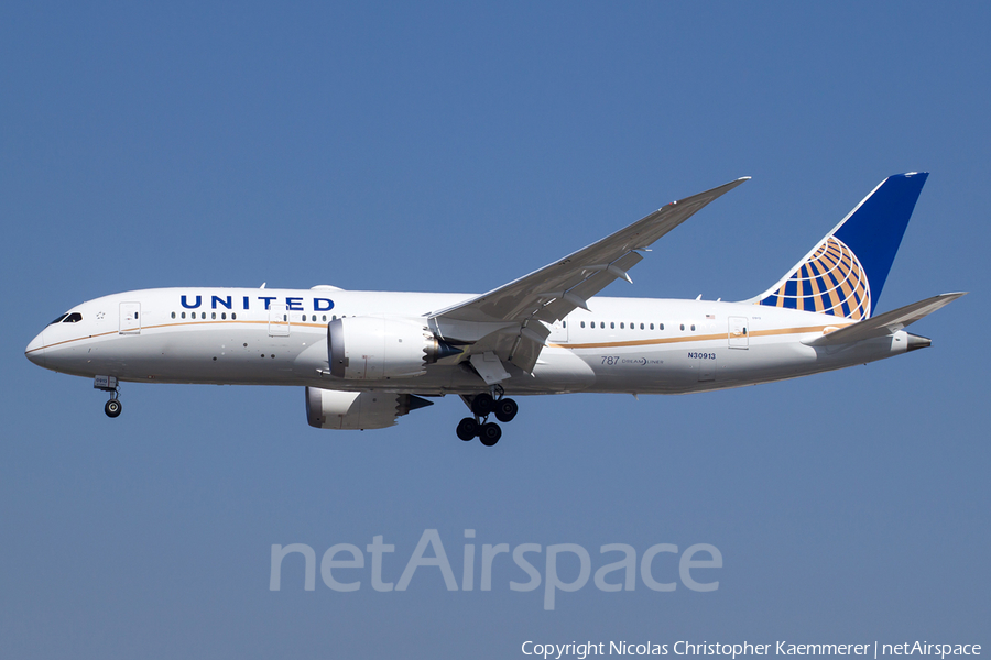 United Airlines Boeing 787-8 Dreamliner (N30913) | Photo 161249