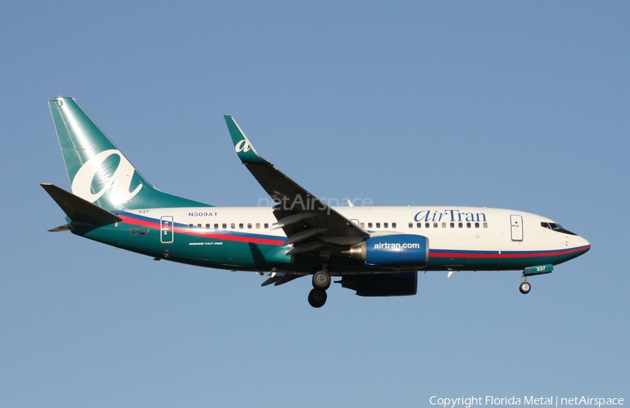 AirTran Airways Boeing 737-7BD (N309AT) | Photo 331272