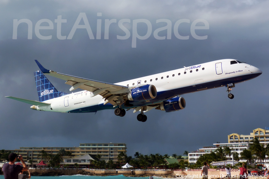 JetBlue Airways Embraer ERJ-190AR (ERJ-190-100IGW) (N309JB) | Photo 8558