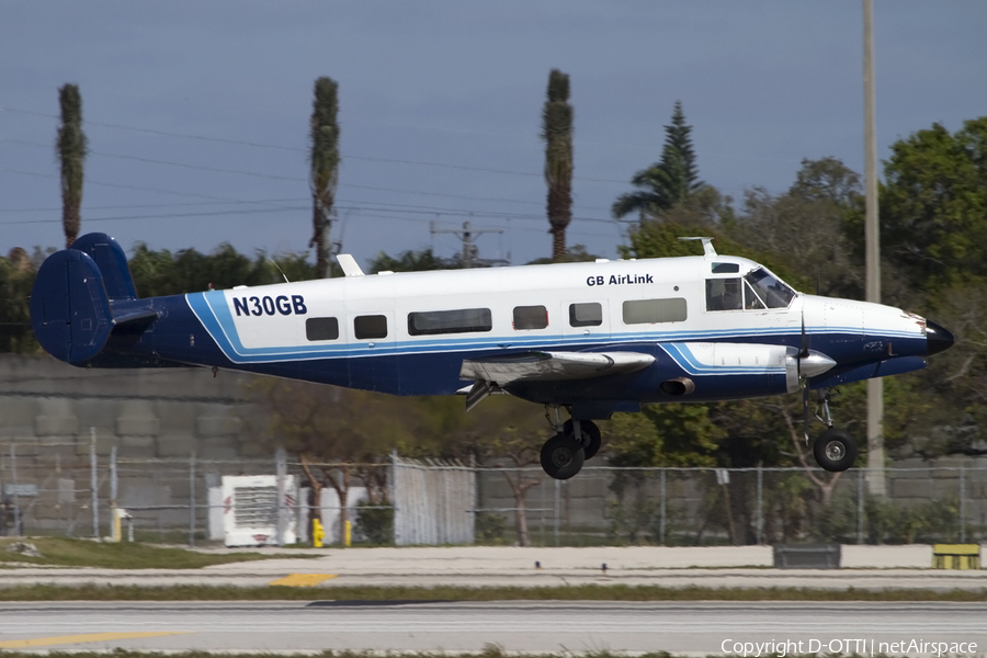GB Airlink Beech H18 (N30GB) | Photo 431665