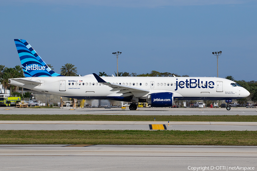 JetBlue Airways Airbus A220-300 (N3104J) | Photo 612259