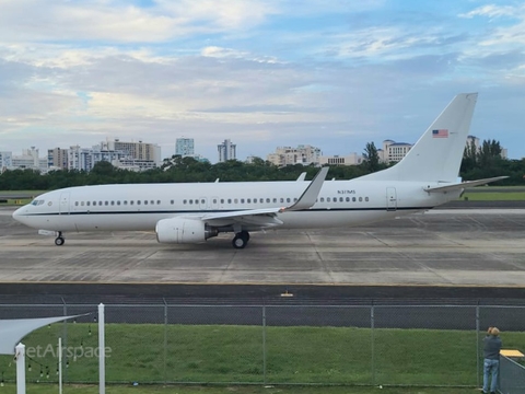 United States Marshals Service Boeing 737-8Q8 (N311MS) at  San Juan - Luis Munoz Marin International, Puerto Rico