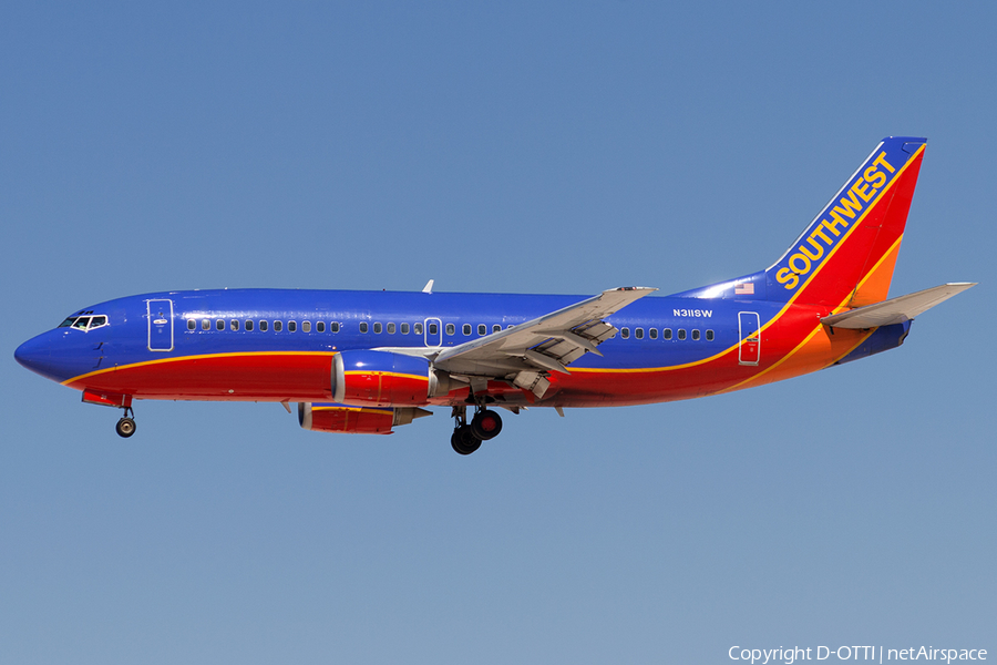 Southwest Airlines Boeing 737-3H4 (N311SW) | Photo 180507