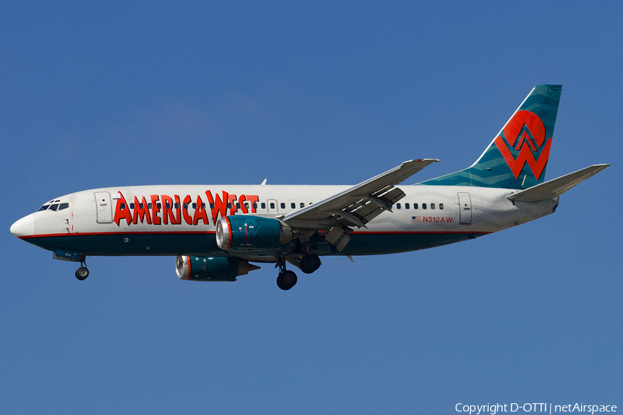 America West Airlines Boeing 737-3S3 (N312AW) | Photo 182334