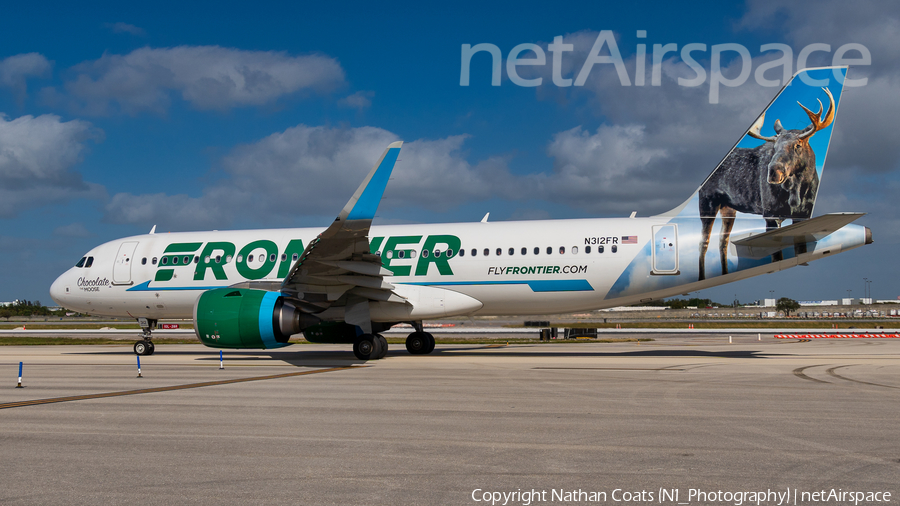 Frontier Airlines Airbus A320-251N (N312FR) | Photo 380644