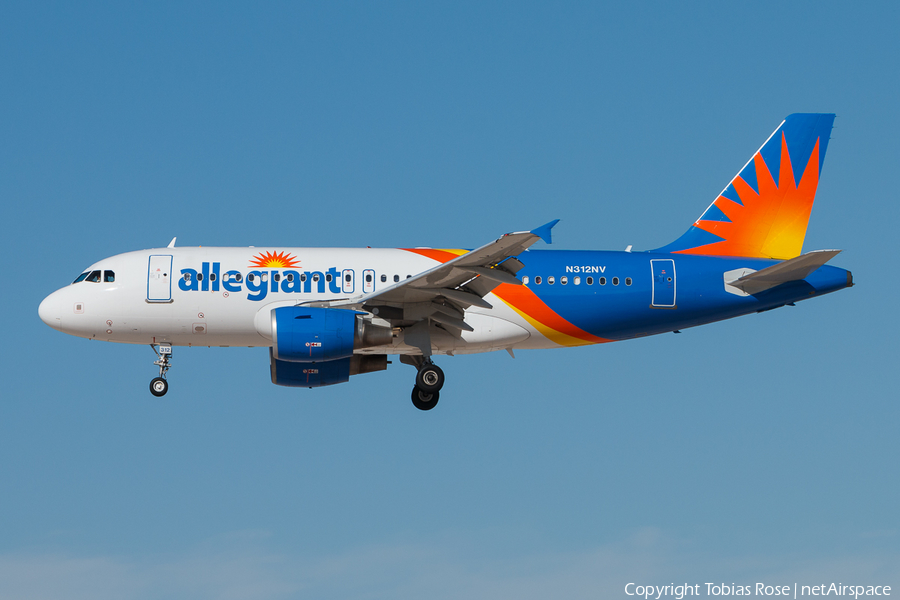 Allegiant Air Airbus A319-111 (N312NV) | Photo 297194