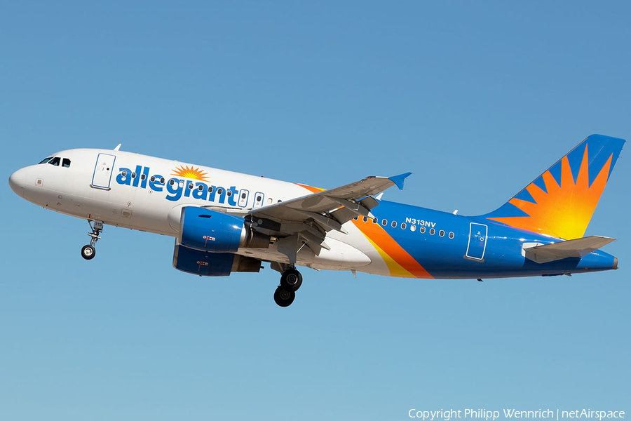 Allegiant Air Airbus A319-111 (N313NV) | Photo 311468