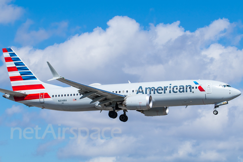 American Airlines Boeing 737-8 MAX (N314RH) at  Miami - International, United States
